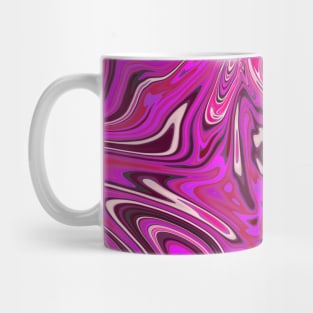 Pink and Purple Digital Fluid Art Mug